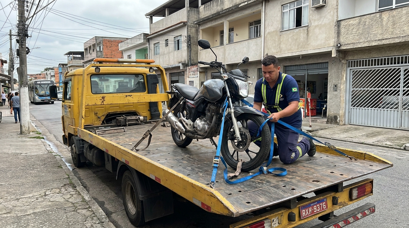 Auxílio para Moto no Local no Parque do Colégio, Suzano‑SP